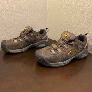 KEEN Utility Steel Toe Work Hiking Shoes ASTM F2413-18 Brown Men's Size 8.5 D